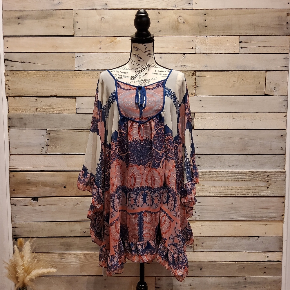 Free People Paisley Mini Dress
